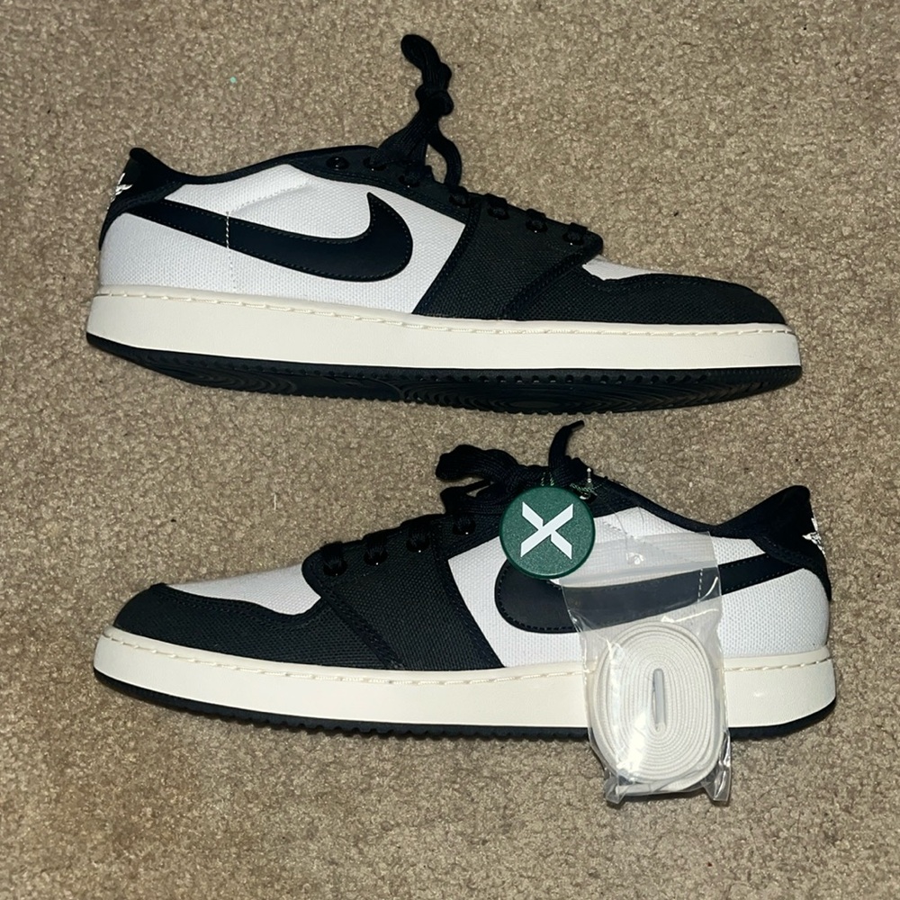 Jordan Low Top Sneakers in Black and White
